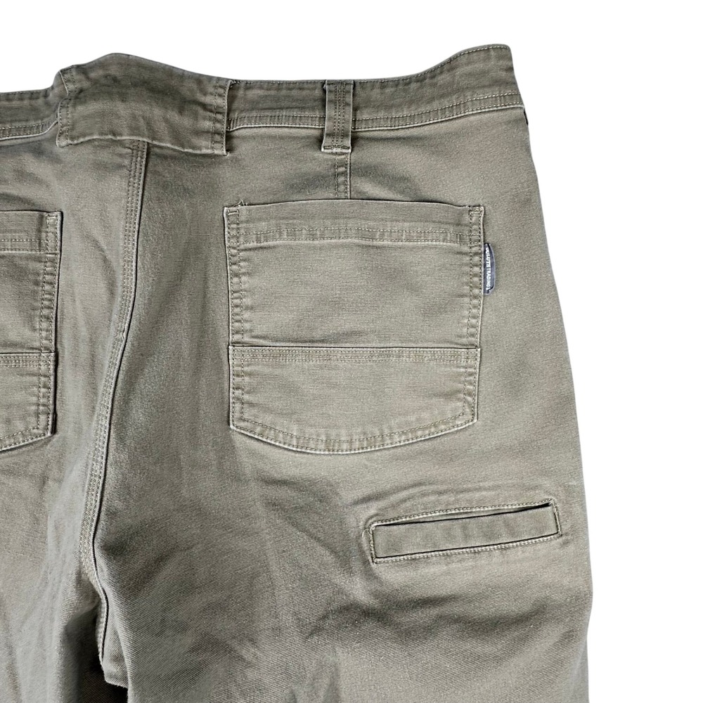 Duluth Trading Co Flex Fire Hose Work Pants Mens 42x30 Khaki Standard Fit Canvas - Picture 14 of 15